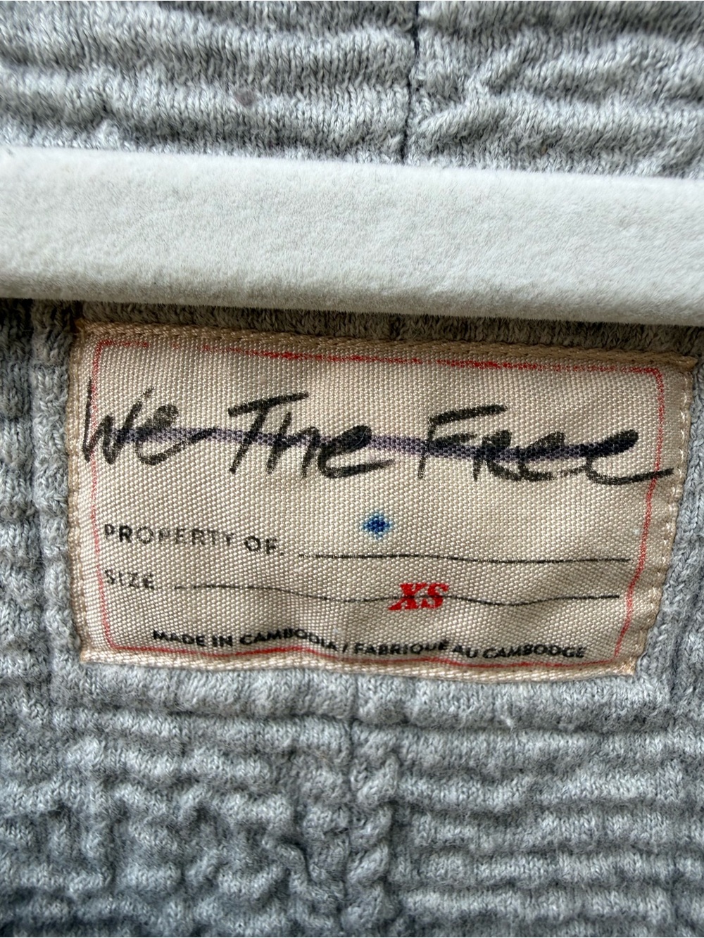 We The Free Gray Scoop Neck Pullover - Picture 3 of 4